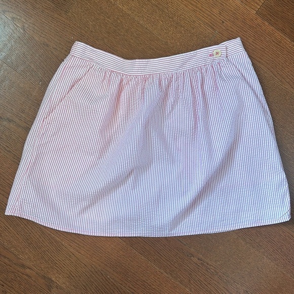 Lilly Pulitzer Mimosa Skirt, Hotty Pink Stripe, size small, seersucker, lined! - Picture 2 of 4